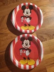 Mickey Mouse Paper Birthday Plates 6 7/8" Ct Designware Disney Sealed Lot Of 2 New. Price: $19.99.