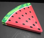 Creative Expressions Watermelon Melamine Plates Set Of 7 Taiwan Used. Price: $30.00.