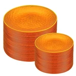 72PCS Orange Plastic Plates With Gold Rim, Disposable Dinnerware Set, ... New. Price: $36.88.