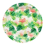 Flamingo Party Round Disposable Paper Dinner Plates - 9 1/4", 8 Counts New. Price: $11.64.