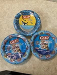 2 Pkgs. Glad For Kids Paw Patrol 10 Ct. Soak Proof Paper Bowls & Pkg. Sharks New. Price: $6.54.