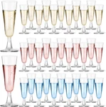 Plastic Champagne Flutes 40 Pack, 5.5 Oz Clear Disposable Glas New. Price: $23.15.