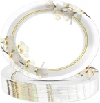 Large Oval Wildflower Plates 50CT - Baby Shower Anniversary Tableware New. Price: $32.33.