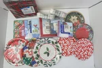 Christmas Party Paper Napkins Plates Mixed Lot Express Hallmark Amscan Used. Price: $38.00.