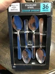 Members Mark Dinner Spoons 36 Pieces Model 612 New Stainless. Price: $10.00.