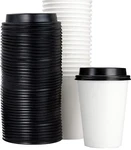White 12 Oz Paper Coffee Cups With Recyclable Dome Lids 100 Pk. Bpa Free Disposa New. Price: $40.99.
