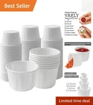 Paper Souffle Medicine Cups 0.75 Oz Pack Of 250 - Safe For Food & Medications New. Price: $16.99.