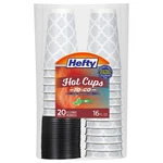 Hefty Paper Disposable Hot Cups With Lids, Leak-resistant Coffee New. Price: $12.07.