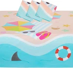 Juvale Summer Beach Scene Plastic Rectangle Party Table Cloth Cover (3 Pack) New. Price: $13.99.
