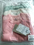 Honest Baby Clothing 5 Pack Short Sleeve Pastel Bodysuits New With Tags 3-6 Mos. Price: $22.00.