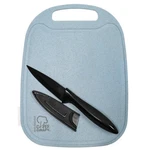 Chef Craft Select Wheat Straw Cutting Board & Knife Set, 10"X7.5", Blue New. Price: $15.12.