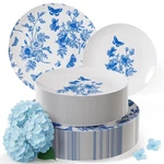 Trendables Disposable Plates For Party Supplies Blue Floral Plastic ... New. Price: $160.65.