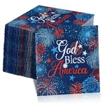 Quera 50 Pack Patriotic Cocktail Napkins Party Supplies Stars Firework 4TH Of New. Price: $21.41.