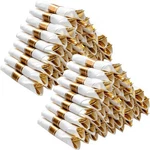 Bestvip 100 Pack Pre Rolled Gold Plastic Silverware Set, Disposable Wrapped C... New. Price: $78.97.
