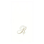 Caspari White Pearl Paper Linen Guest Towels, Monogram Initial Abstract, Pack Of New. Price: $36.65.