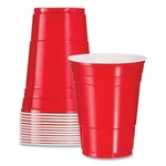 Dart Party Plastic Cold Drink Cups, 16 Oz, Red, 50/PACK New. Price: $18.42.