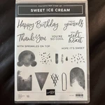 Stampin Up Sweet Ice Cream Photopolymer Set Cone Birthday Sprinkles New!. Price: $11.24.