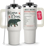 Mama Bear 40OZ Tumbler With Handle - Perfect Mother's Day Gift For Mom New. Price: $43.99.