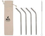 Medium Thin Bent Stainless Steel Straws For Pint Mason Jars Glasses (4 Pac... New. Price: $13.00.