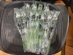 Set 11 New York Jets 12" Official Nfl Football Helmet Plastic Drink Straws. Price: $7.69.