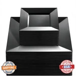 Liacere 100 Black Square Disposable Plastic Dinner & Dessert Plates New. Price: $68.49.