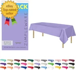 Premium Lavender Plastic Disposable 12 Pk Tablecloths New. Price: $31.99.