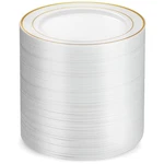 100 Gold Plastic Set, 7 Inch Disposable Dessert Appetizer Plates, Eleg... New. Price: $41.00.