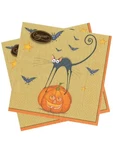 Caspari Paper Luncheon Napkins, Bat Cat Gold - 2 Packs (13610L) New. Price: $12.50.