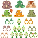 Dinosaurs Party Favor Kid Birthday Decorations Gift Blowout Glasses Hat Set New. Price: $15.99.