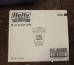 Case Of Hefty Plastic Cups, Clear, 18 Ounce, 12 Packs 28 (336 Count Total) New. Price: $40.00.