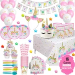 Ecozen Purple Unicorn Birthday Party Decorations - Magical Horse Themed Supplies New. Price: $45.99.