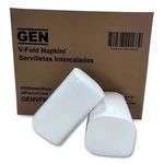 Gen Premium V-fold Pop-up Dispenser Napkin, Sugarcane PULP,6.5X8.3,250/PK, 24PK/ New. Price: $69.35.
