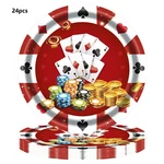 Casino Plate Poker Card Birthday Party Tableware Game Night Decoration 7" 24PCS New. Price: $7.90.
