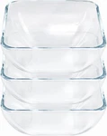 Small Inch Square Tempered Glass Salad Set, 15 Oz Serving Bowls, Of New. Price: $26.44.