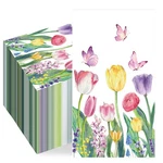 50 Pcs Spring Floral Paper Napkins Tulip Guest Disposable Watercolor ... New. Price: $12.04.