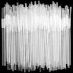 500PC White Straws, Disposable Plastic Drinking Bendy New. Price: $22.80.