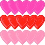 Gatherfun 48PCS Heart Shaped Paper Plates Set - Romantic Red 9IN, New. Price: $21.81.