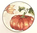Better Homes & Gardens Pumpkin Salad Plate 8.5" Autumn Fall Used. Price: $5.99.