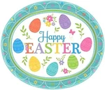 Amscan Lovely Easter Paper Oval Plates, 8 Ct. Party Tableware New. Price: $14.99.