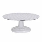 Ateco 12-INCH Cast Iron Non-slip Pad Cake Stand, White New. Price: $57.95.