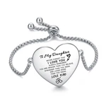 Yothiwad To My Daughter Bracelet Inspirational 9 In, From Dad New. Price: $20.39.