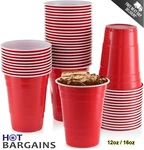 Disposable Red Party Cups American 12OZ And 16OZ Ping Pong Reusable Option New. Price: $88.55.