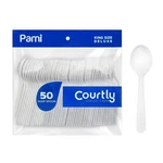 Pami Heavy-weight Disposable Plastic Soup Spoons 50-PACK Bulk King Size Delu New. Price: $11.54.