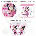 Minnie Mouse Birthday Party Tableware Cup Plate Napkin Kids Decorations Uk New. Price: $13.43.