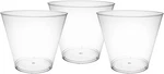 Party Essentials 25 Piece Hard Clear Plastic Cups, 9 Oz Old Fashioned Tu New. Price: $35.99.