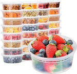 8 Oz. -24 Pack Glotoch 1 Cup Soup Containers With Lids, Eco-friendly Plastic New. Price: $21.18.