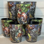 Avengers 16OZ Plastic Cup Hulk Iron Man Black Panther Collectible (set Of 8) New. Price: $14.25.