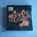 Happy Halloween Black And Orange Paper Napkins New. Price: $15.00.