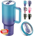 Greatyos 40 Oz Tumbler W/ Handle, Ocean Dream Straw Lid New. Price: $34.99.