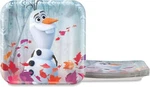 Amscan Frozen 2 Birthday, Metallic Square Olaf Paper Plates, 7" New. Price: $11.37.
